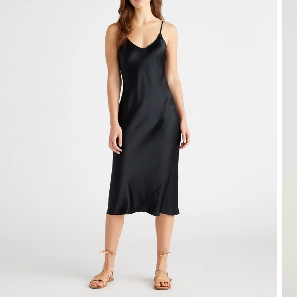 Quince 100% Silk Washable Slip Dress